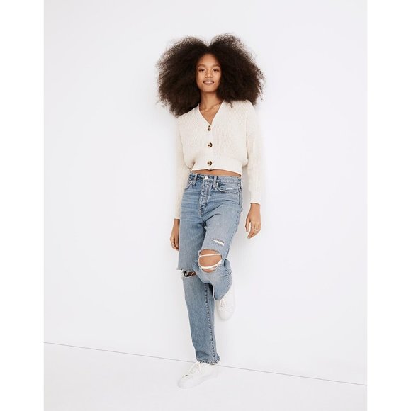 Madewell Denim - NEW Size W 24 Womens Madewell The Dadjean in Dustin "Destroyed Edition" Jeans